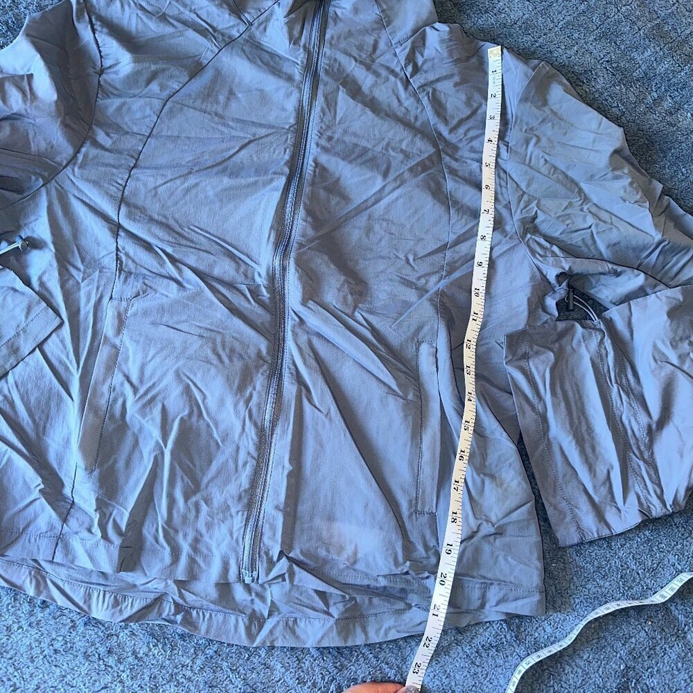 Zyia Active Blue Windbreaker Cropped Women Large - Picture 9 of 9